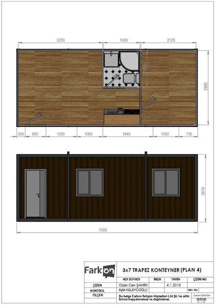 TRAPEZ KONTEYNER (PLAN 4)